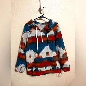 Women’s Aztec small quarter zip hoodie